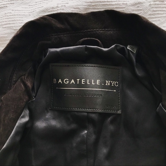 Bagatelle • Black Western Suede Moto Biker Jacket - Picture 5 of 8